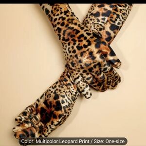 Leopard Print Gloves